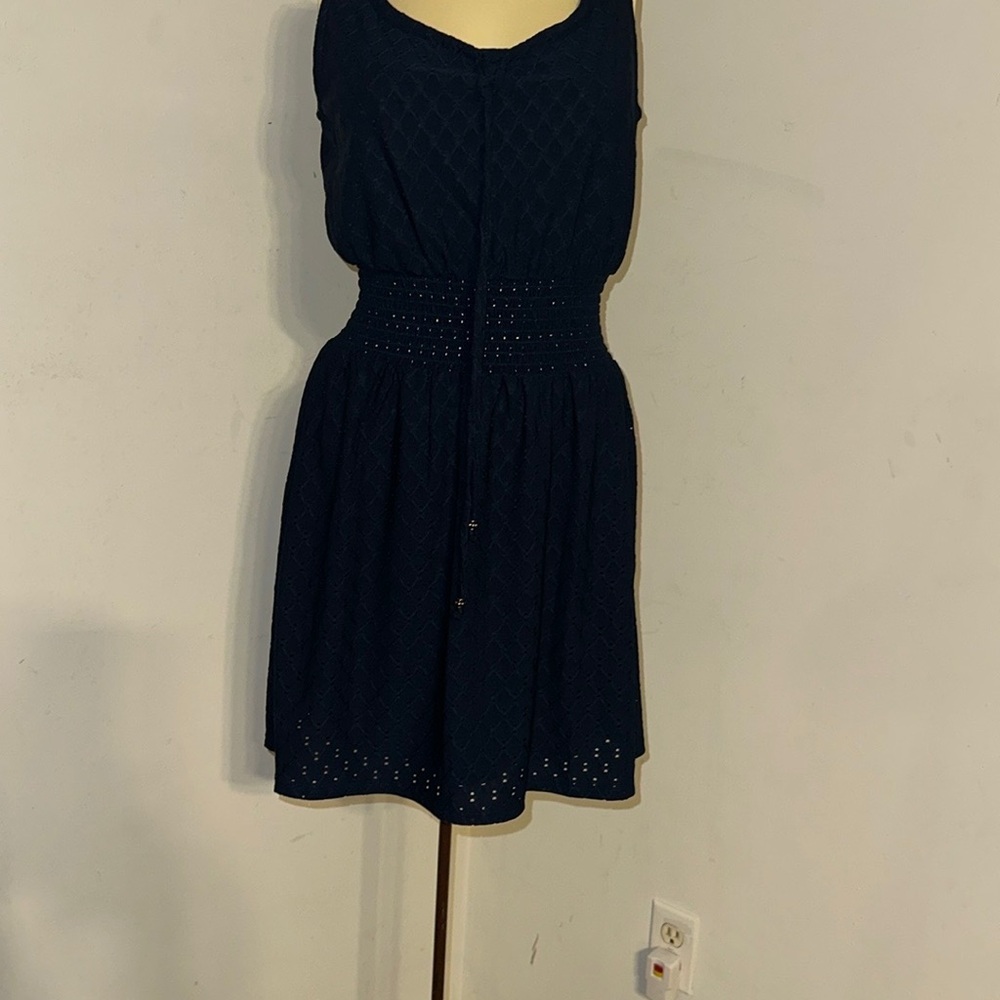 Elegant Blue Sleeveless Dress